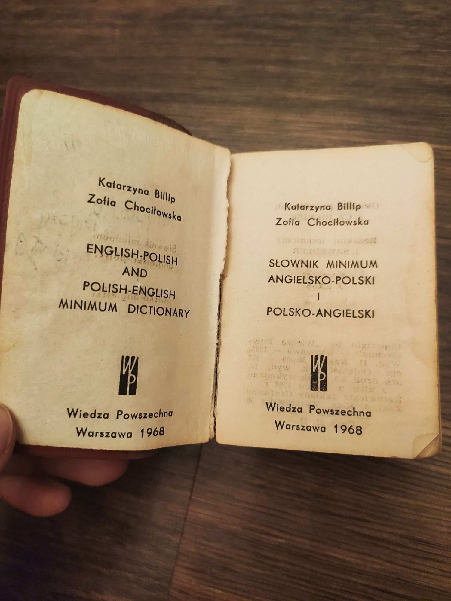 Słownik z 1968 angielski polski minimum vintage