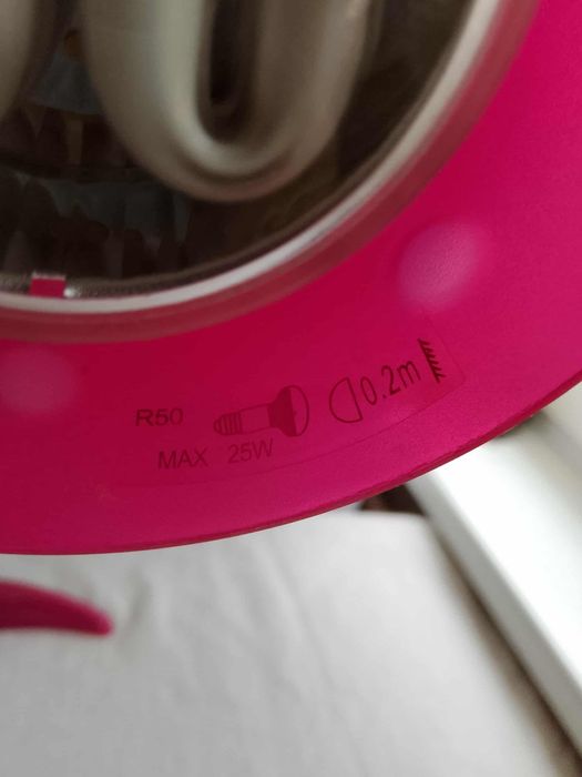 Lampka Ikea różowa
