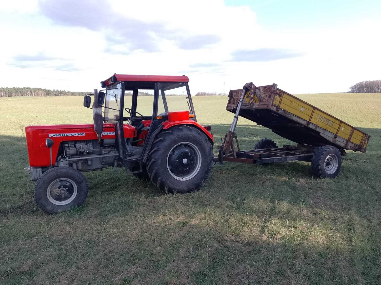 Sprzedam ciągnik z przyczepą jednoosiową