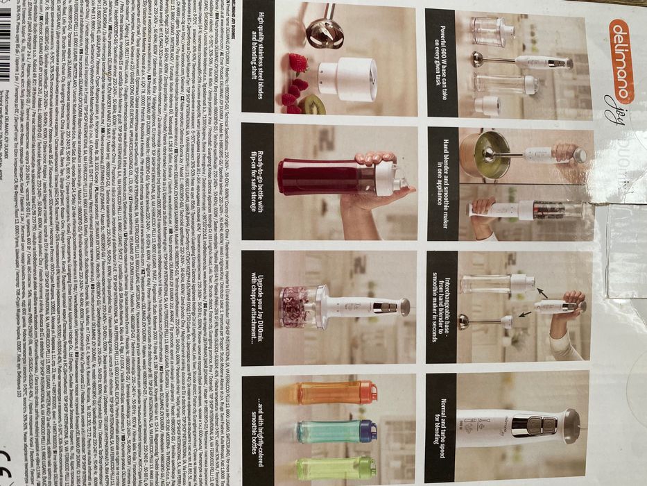 Delimano joy 2 в 1 блендер для кухні з