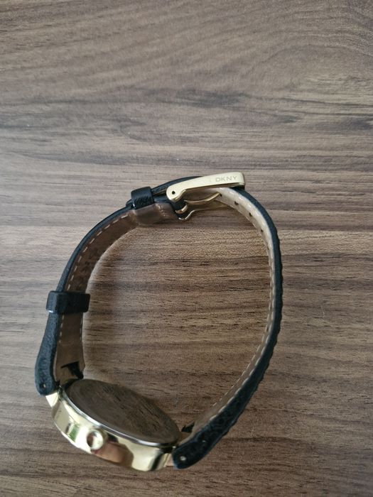 DKNY zegarek czarny złoty złoto czarny oryginalny