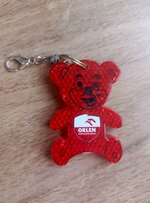 Zawieszka odblaskowa Miś Orlen