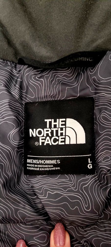 Kurtka zimowa THE NORTH FACE L / puch gesi/