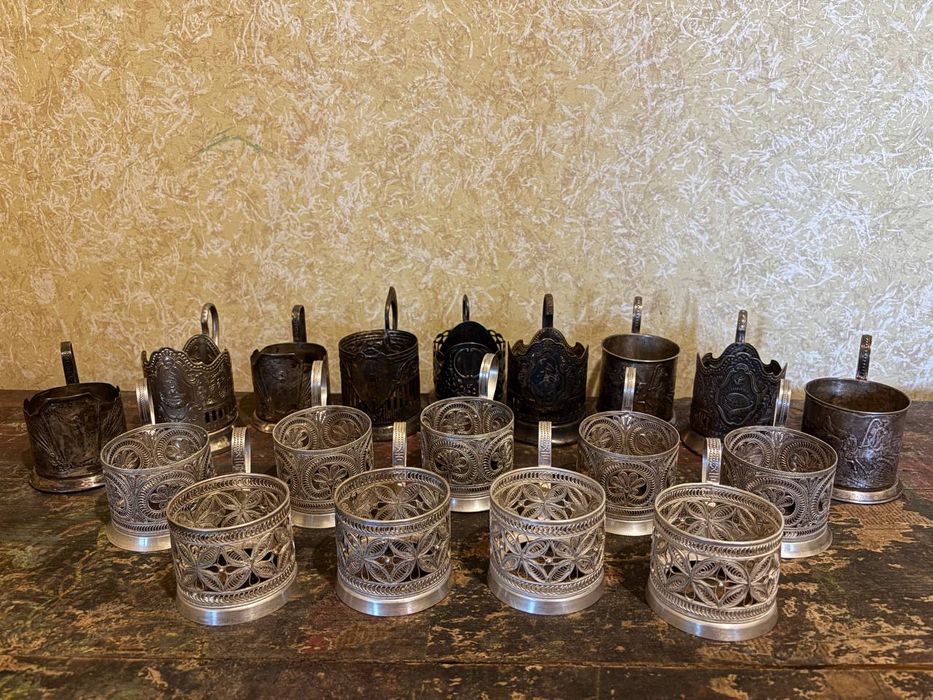 Вінтажний Підстаканник Мельхіор*МНЦ*період ссср.в хорошу стані ..