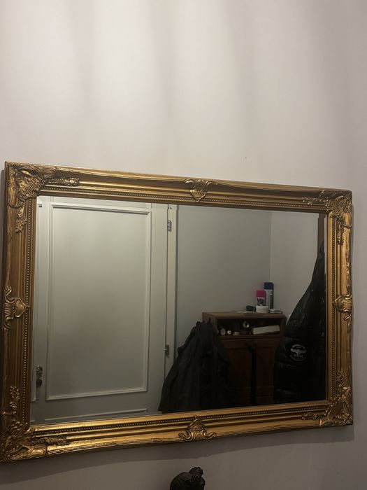 Lustro stylizowane złote