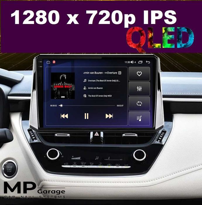 Nawigacja Toyota Corolla/Auris E210 Android11 CarPlay/AA 4G LTE Qled