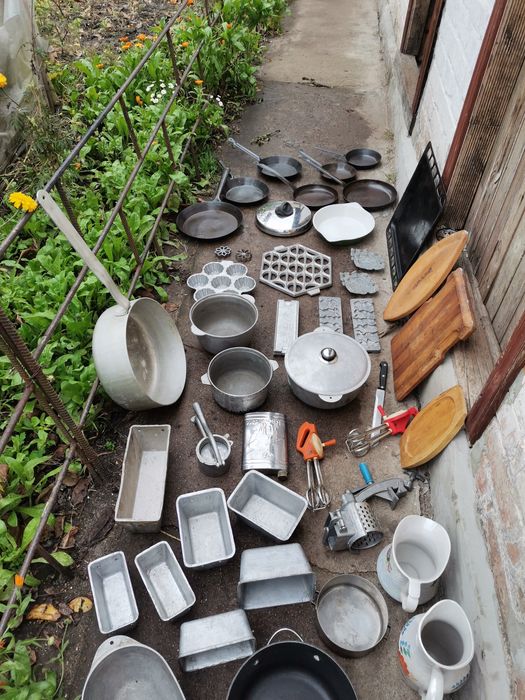 Кастрюля нержавейка посуд чугун  гусятниця