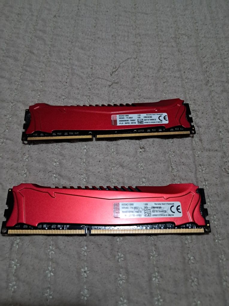 Kingston Hyper Savage Red edition 8+8 gb Ddr3 1600 mhz Originais