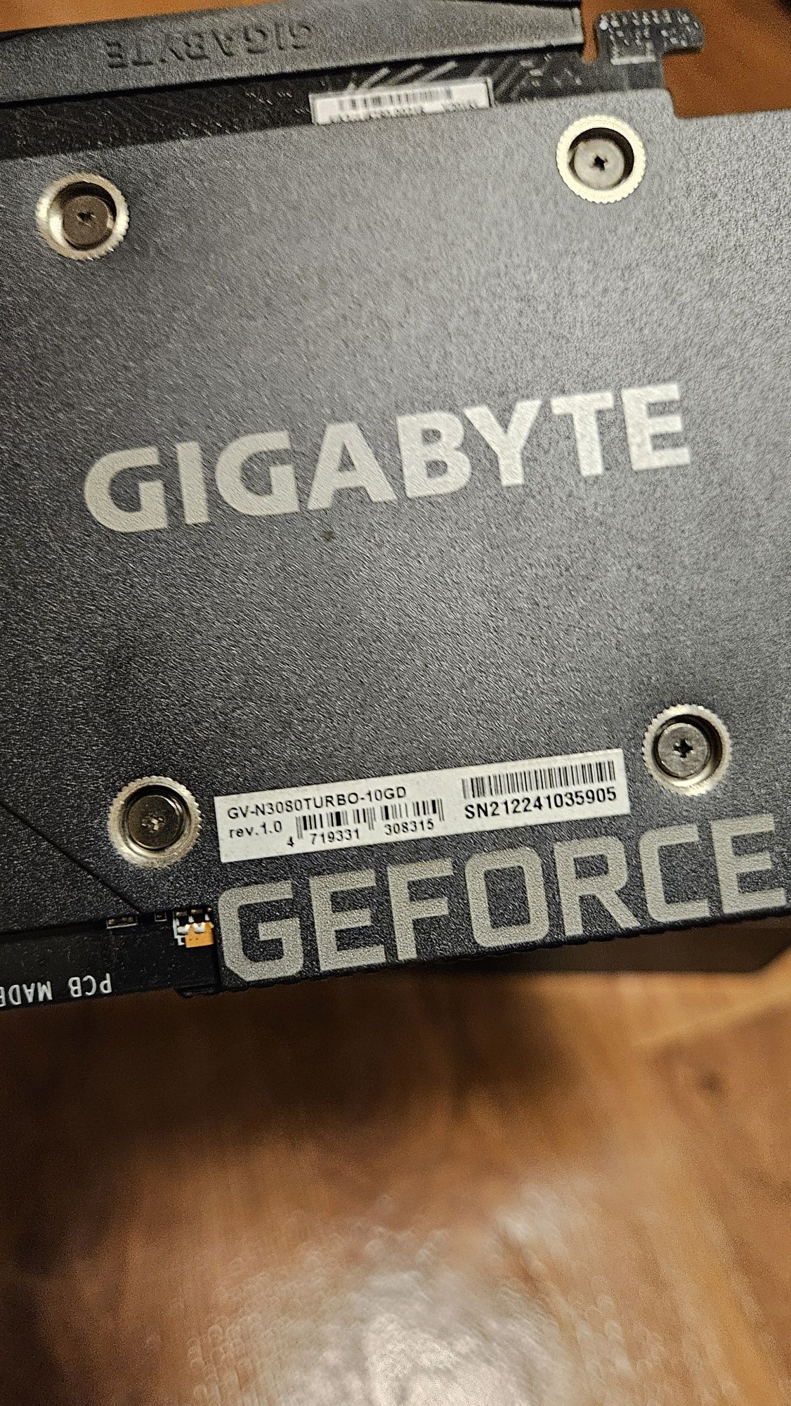 Відеокарта Gigabyte 3080 RTX 3080 Turbo 10 Gb