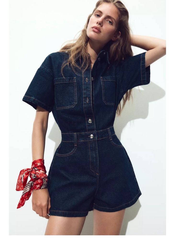Комбинезон зара zara комбез джинсовий
