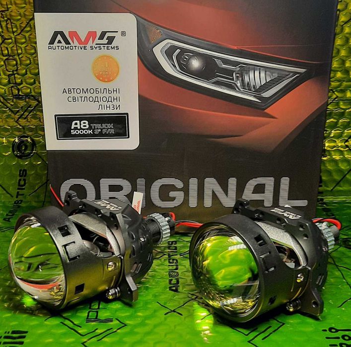 LED лінзи AMS ORIGINAL A8 TRUCK 5000K 3.0 для вантажівок/фур на 24V