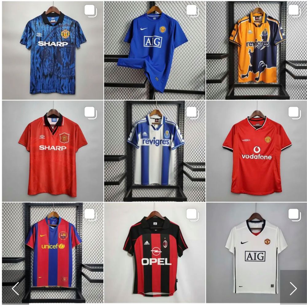 Vendo camisolas de clubes