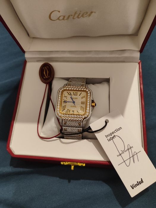Cartier santos custom zirconita