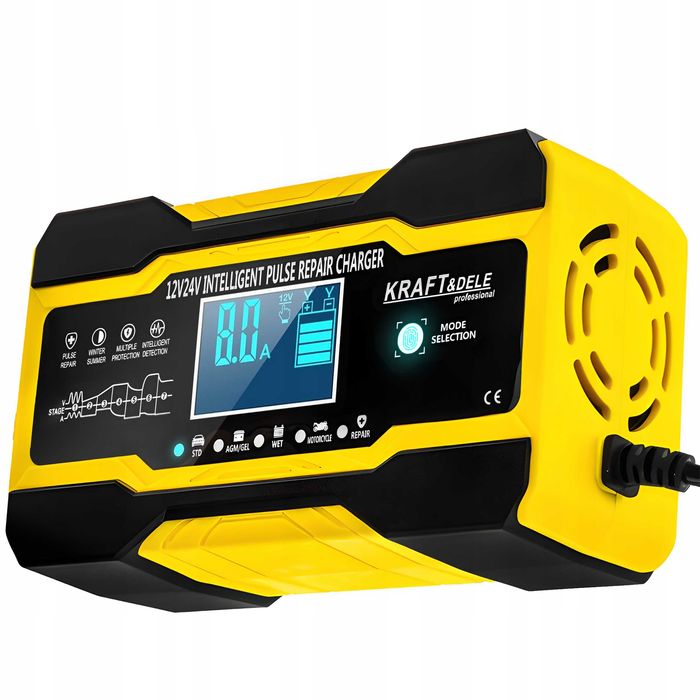 PROSTOWNIK samochodowy do akumulatora FUNKCJA NAPRAWY 12V 24V