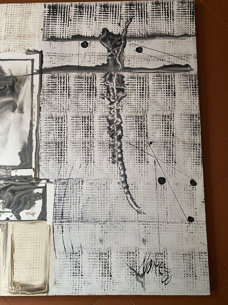 Quadro óleo sobre tela abstrato