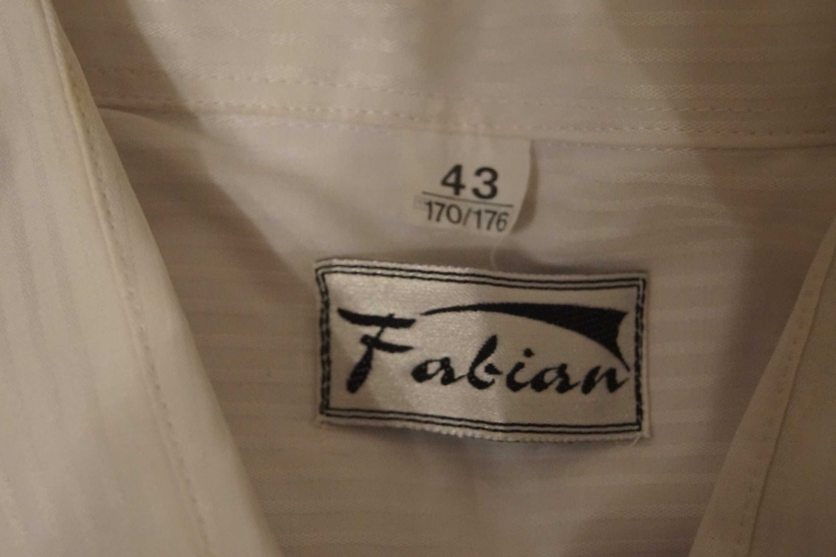 koszula elegancka wizytowa biała Fabian