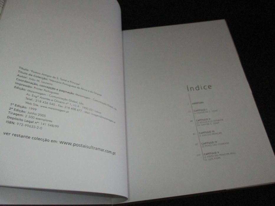 Livro Postais Antigos de S. Tomé e Príncipe João Loureiro