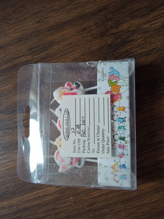 Свічки святкові на день народження