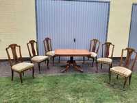 Stół Stylowy 6 Krzeseł Antyk