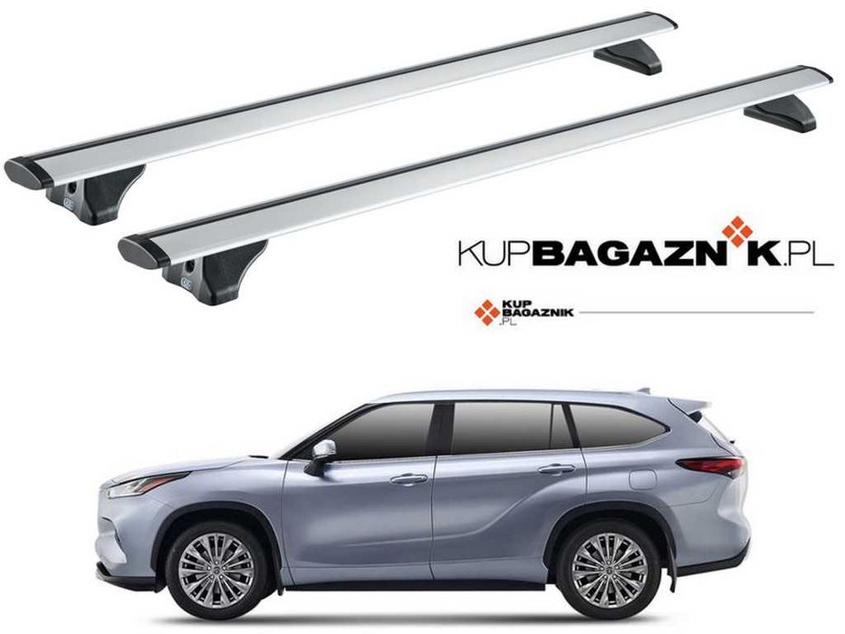 Bagażnik dachowy Toyota Highlander IV XU70 2020 do 2025 Bazowy relingi