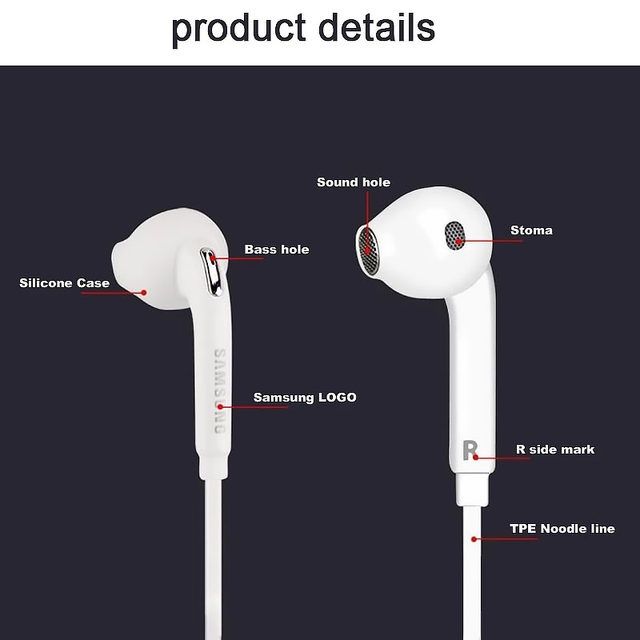 Auriculares Headphones Samsung EG920 Preto