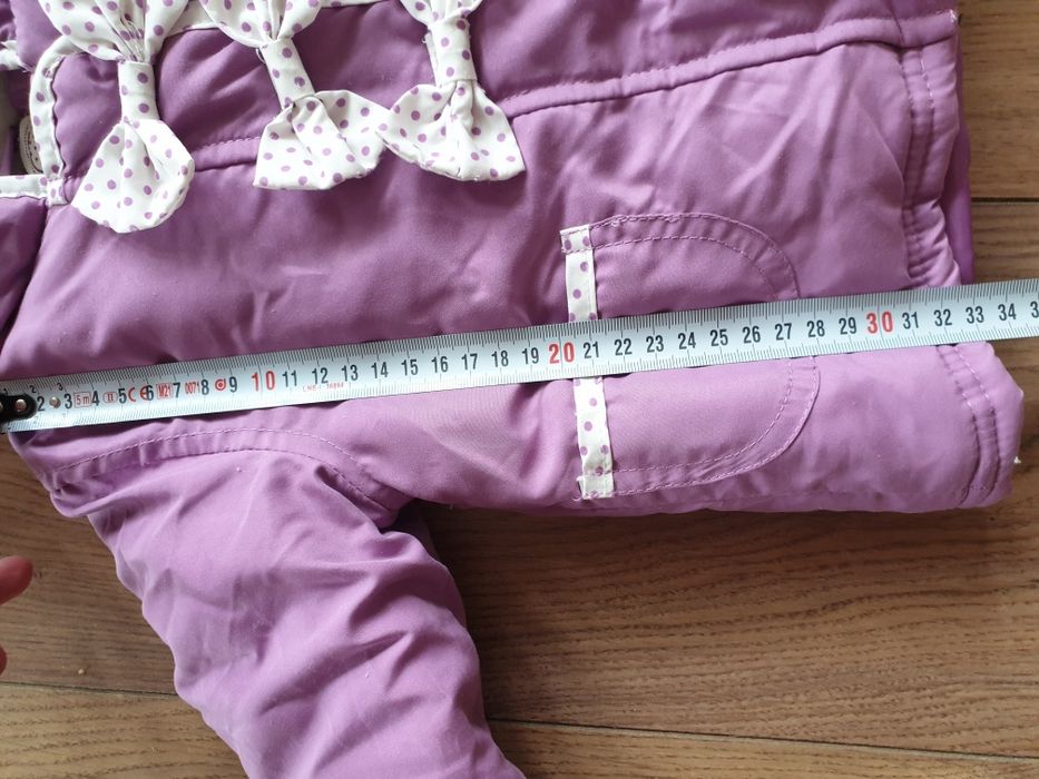 Kurtka zimowa/ płaszczyk dla dziewczynki r.68