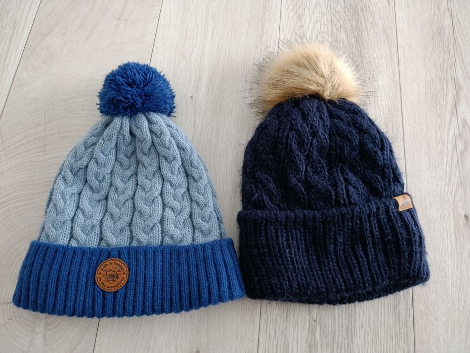 Czapka h&m granatowa zimowa