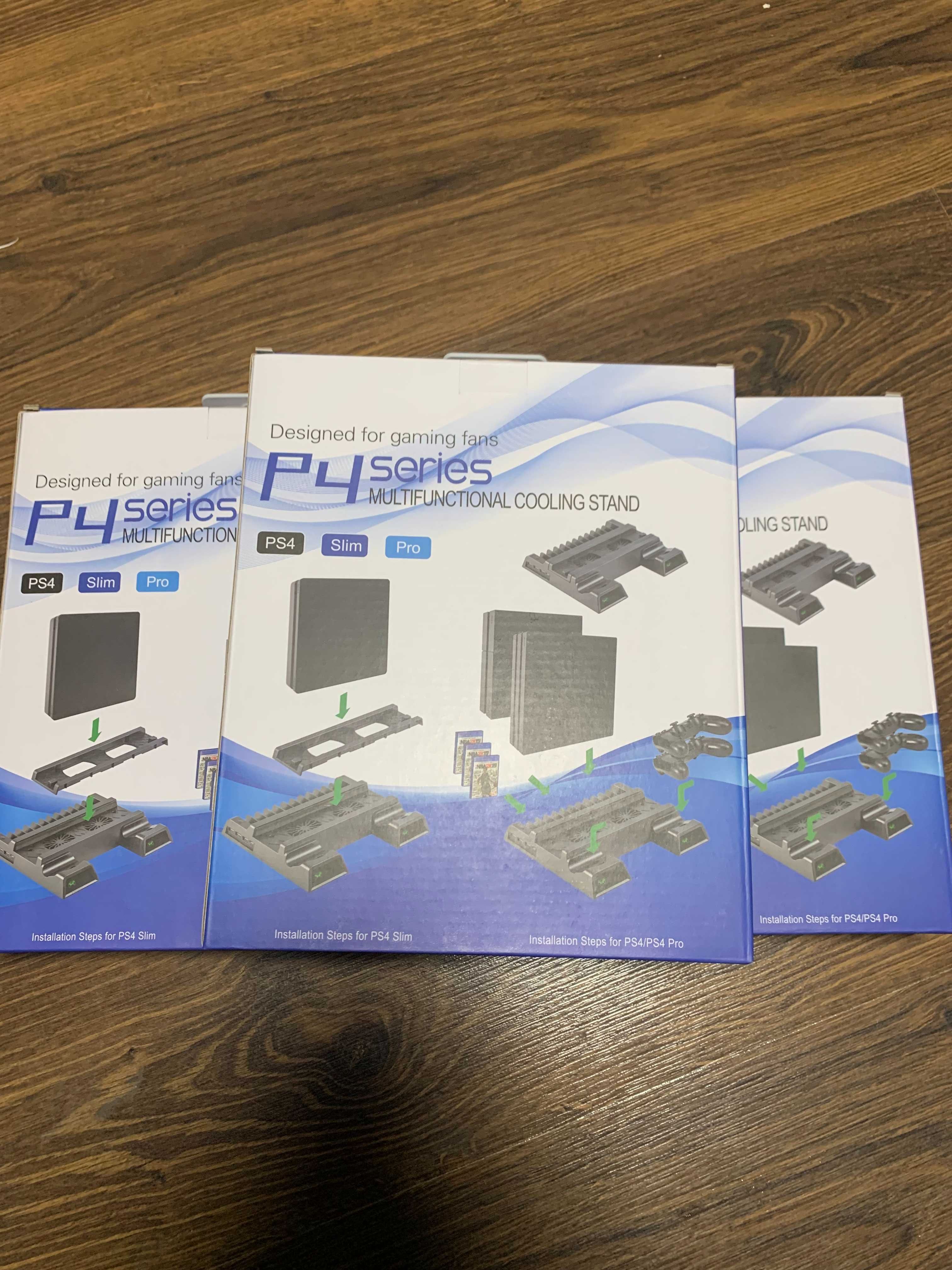 PS4/SLIM/PRO Подставка Зарядка джойстиков приставки и дисков TP4-19076