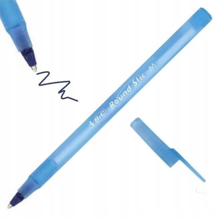 10 x Długopis niebieski BIC Round Stic Classic, 1 mm