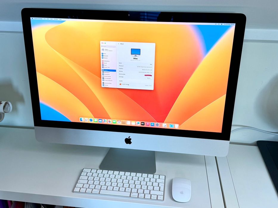 iMac com 27’’, ecrã 5K, 24Gb Ram, 1 TB SSD, excelente estado (2017)