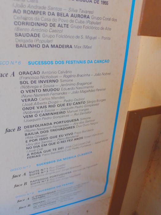 Vendo LPs caixa original anos quarenta - cinquenta... sessenta e seten