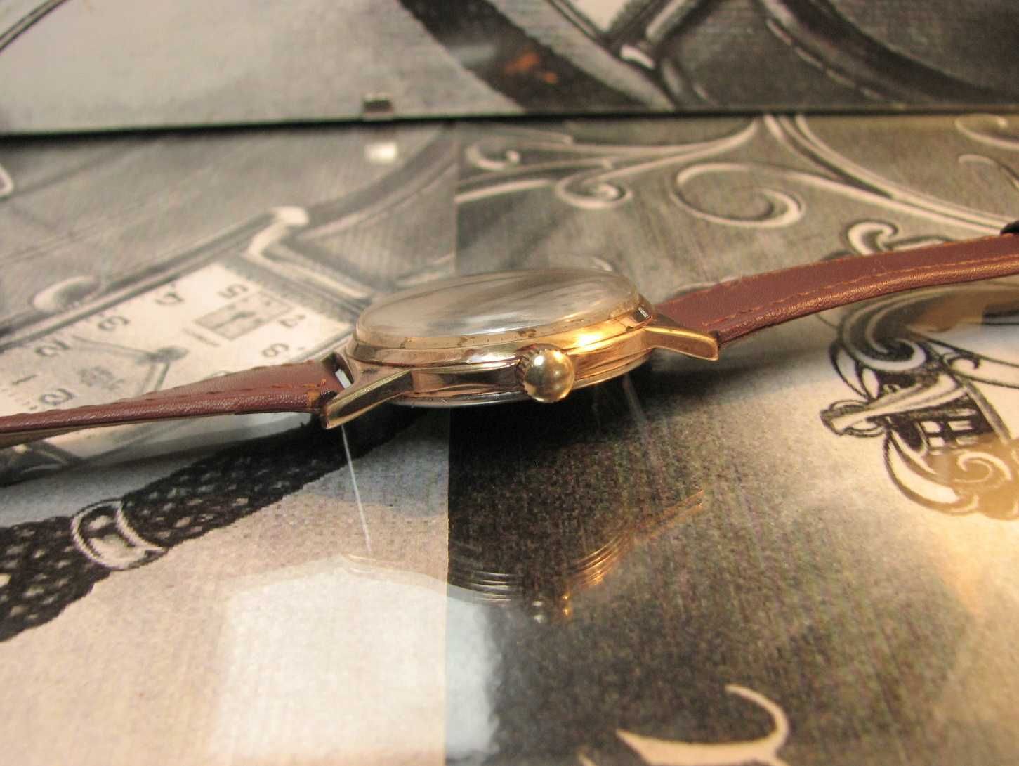 Zegarek GLASHUTTE GUB Rzadka wersja  17 Rubis Germany 1970 Ładny stan