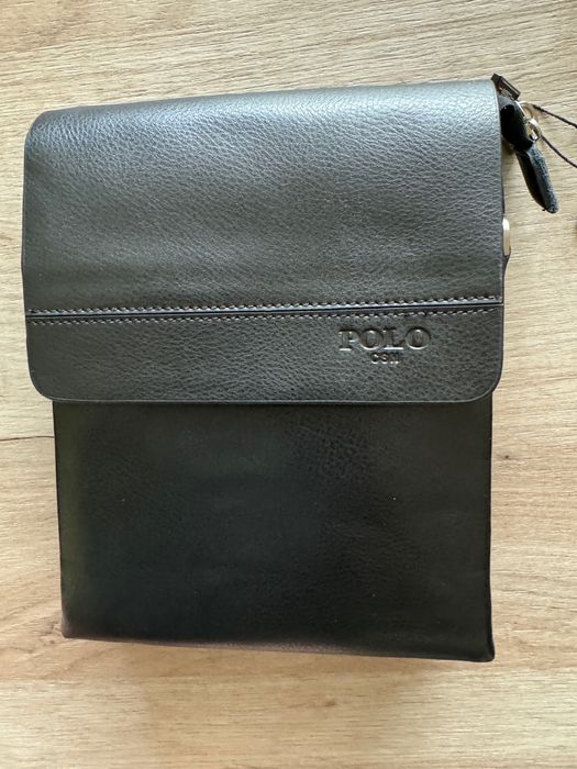 Чоловіча сумка на плече POLO шкіра
