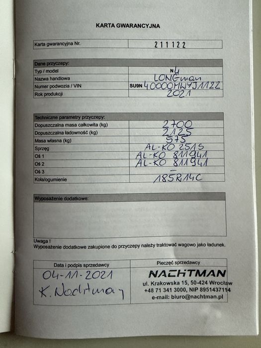Sprzedam przyczepę