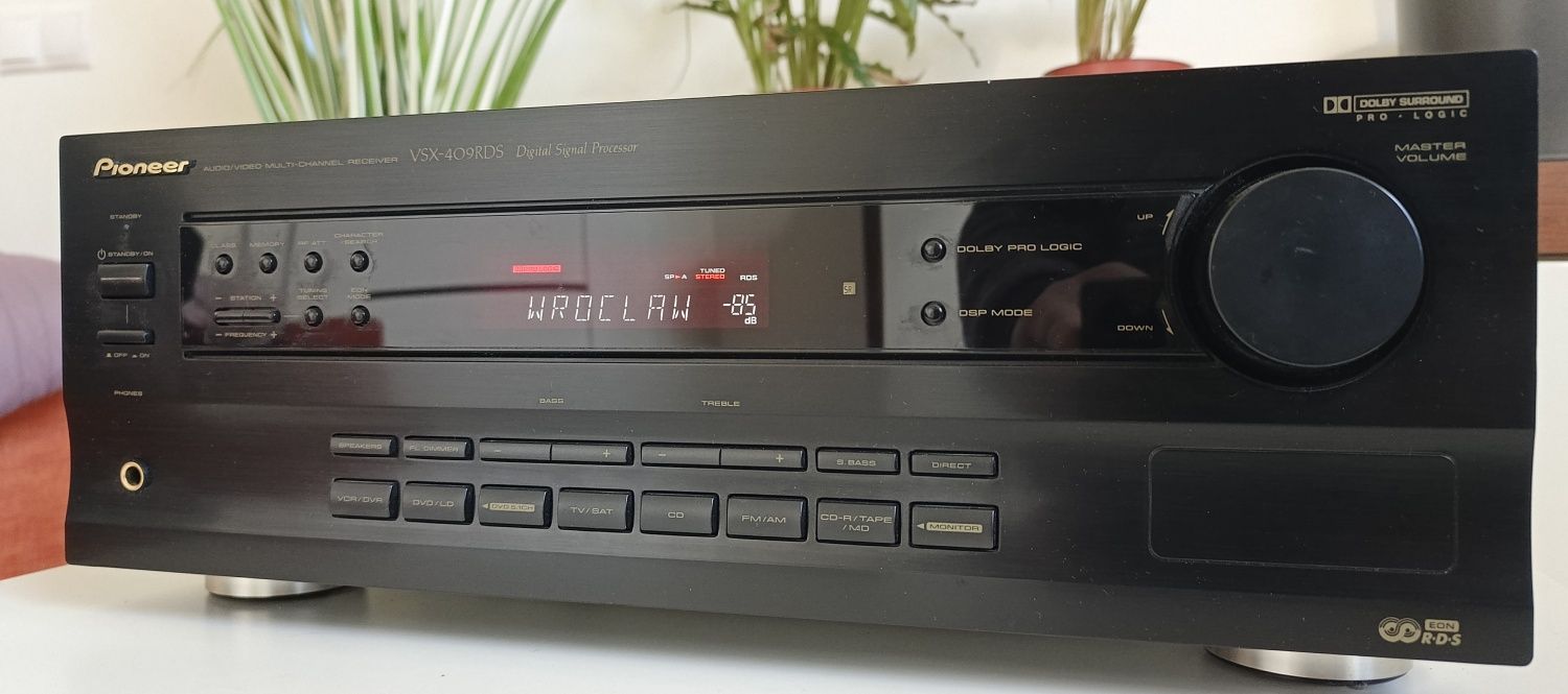 Pioneer VSX-409 RDS, amplituner audio/video 5.1., pilot. Fajny stan.