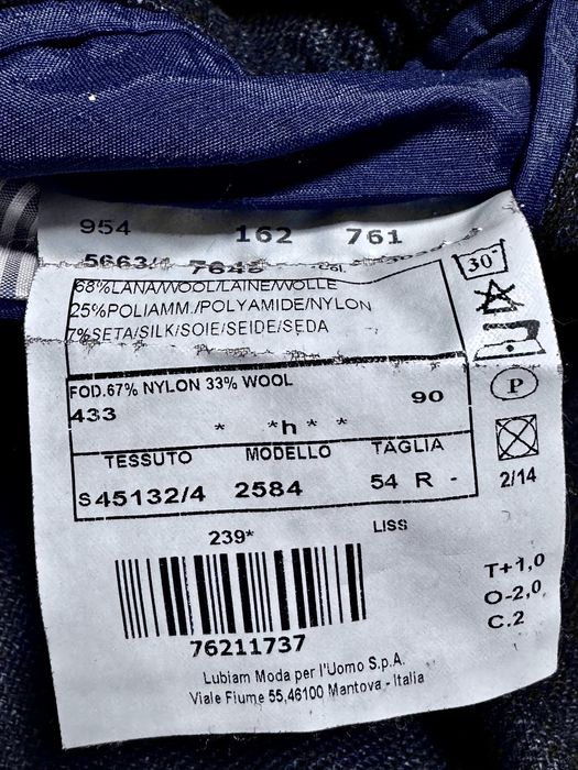 Итальянский пиджак LUIGI BIANCHI L.B.M 1911 Lubiam Limited Edition