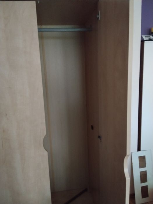 Zestaw szafa, komoda, regał + łóżko