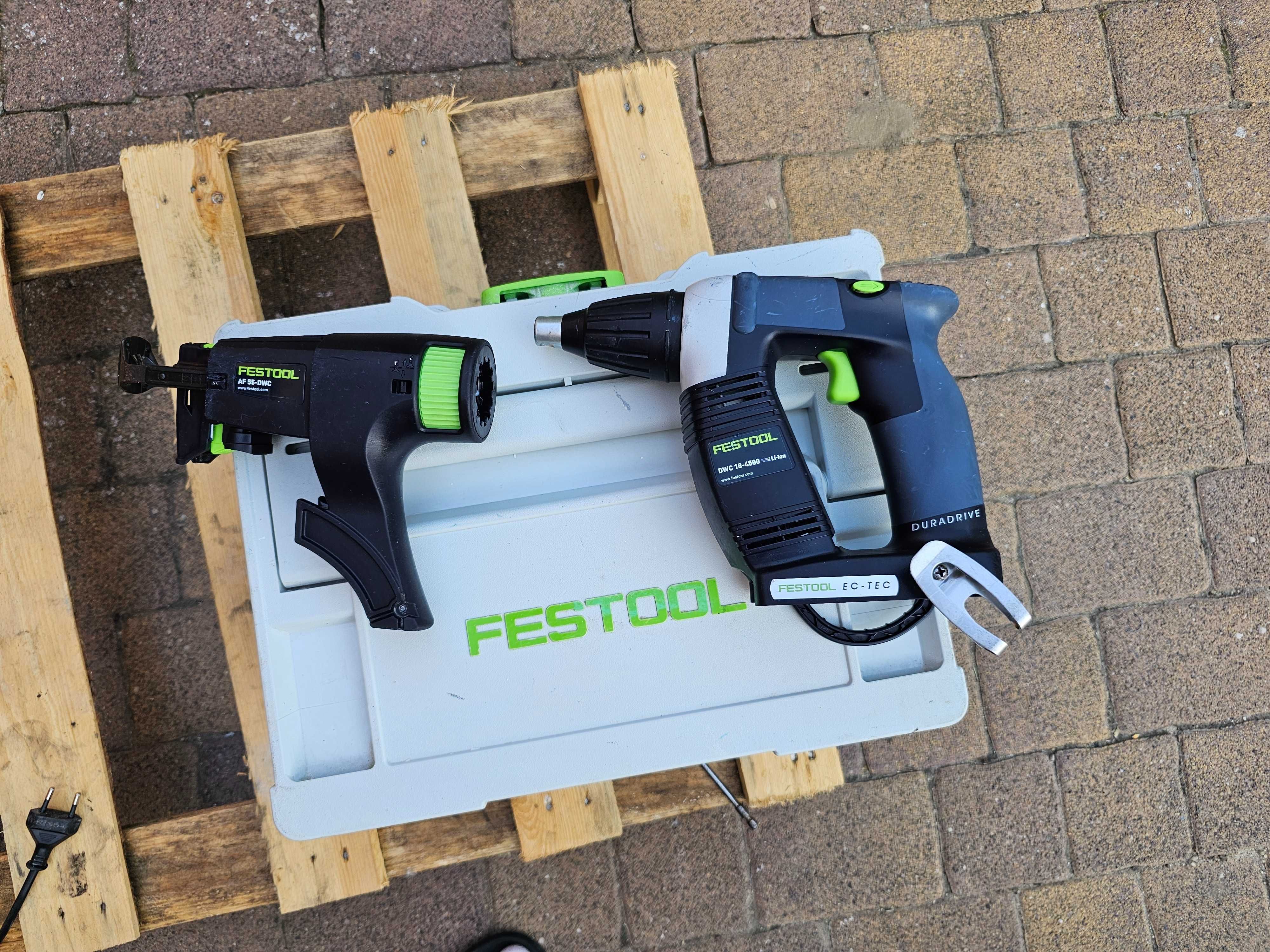FESTOOL Wkrętarka do GK DWC 18  2x4Ah rok 2023 ładowarka walizka