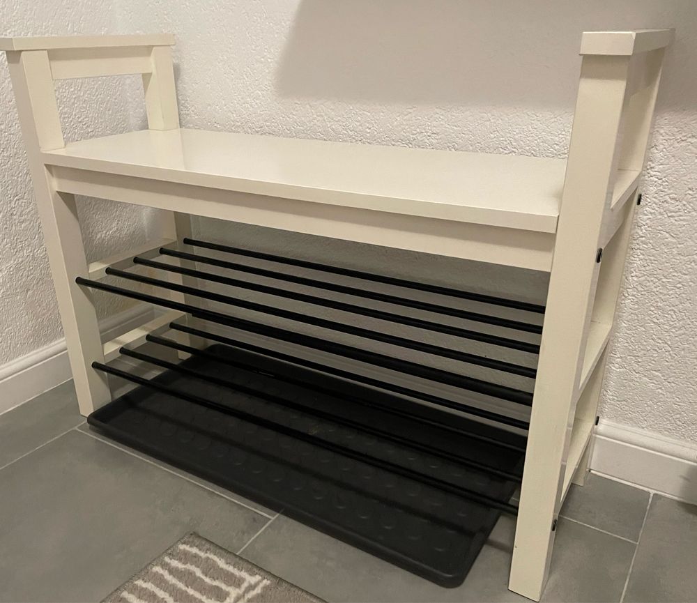 Hemnes, ławka z półkami na buty