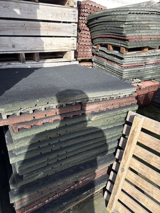 Placa de pavimento de borracha