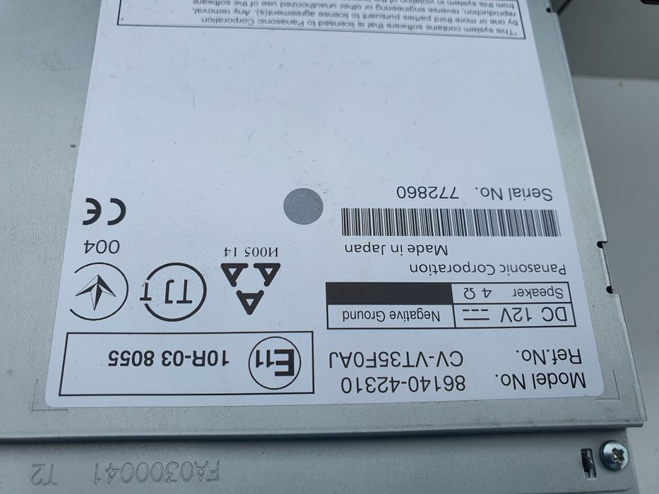 TOYOTA RAV4 IV 4 radio wyświetlacz 13-18   86140.42310