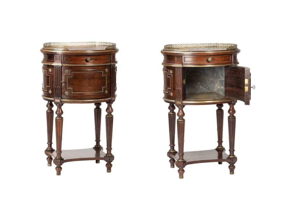 Par Mesas Cabeceira Pau Santo Napoleão III, Século XIX