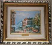 Pintura óleo em tela.