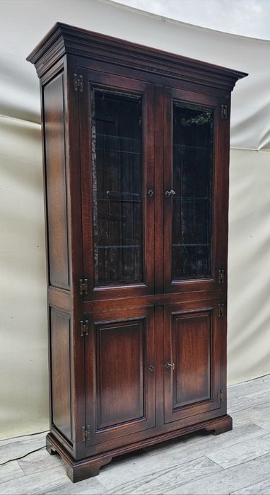 INTERESUJĄCA 100% Lita Dębowa Witryna Kolonialna WYSYŁKA