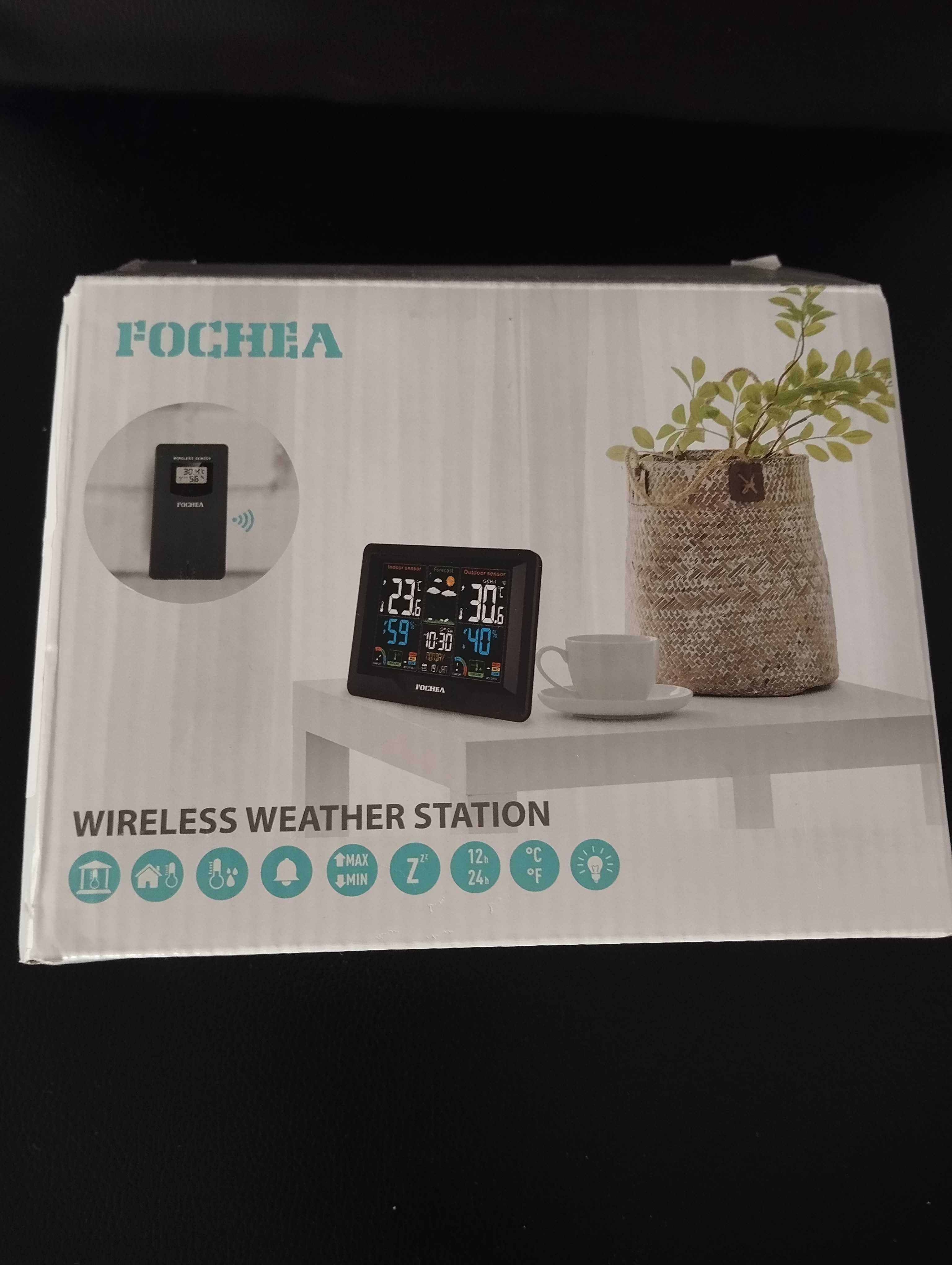 Stacja pogodowa z czujnikiem zewnętrznym FOCHEA