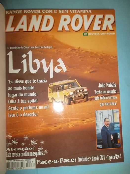 "LAND ROVER", revista de automobilismo, Nº 1 a 15.