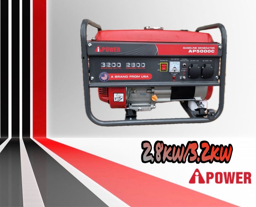 Генератор МЕДЬ iPower AP5000C 2,8квт - 3,2квт