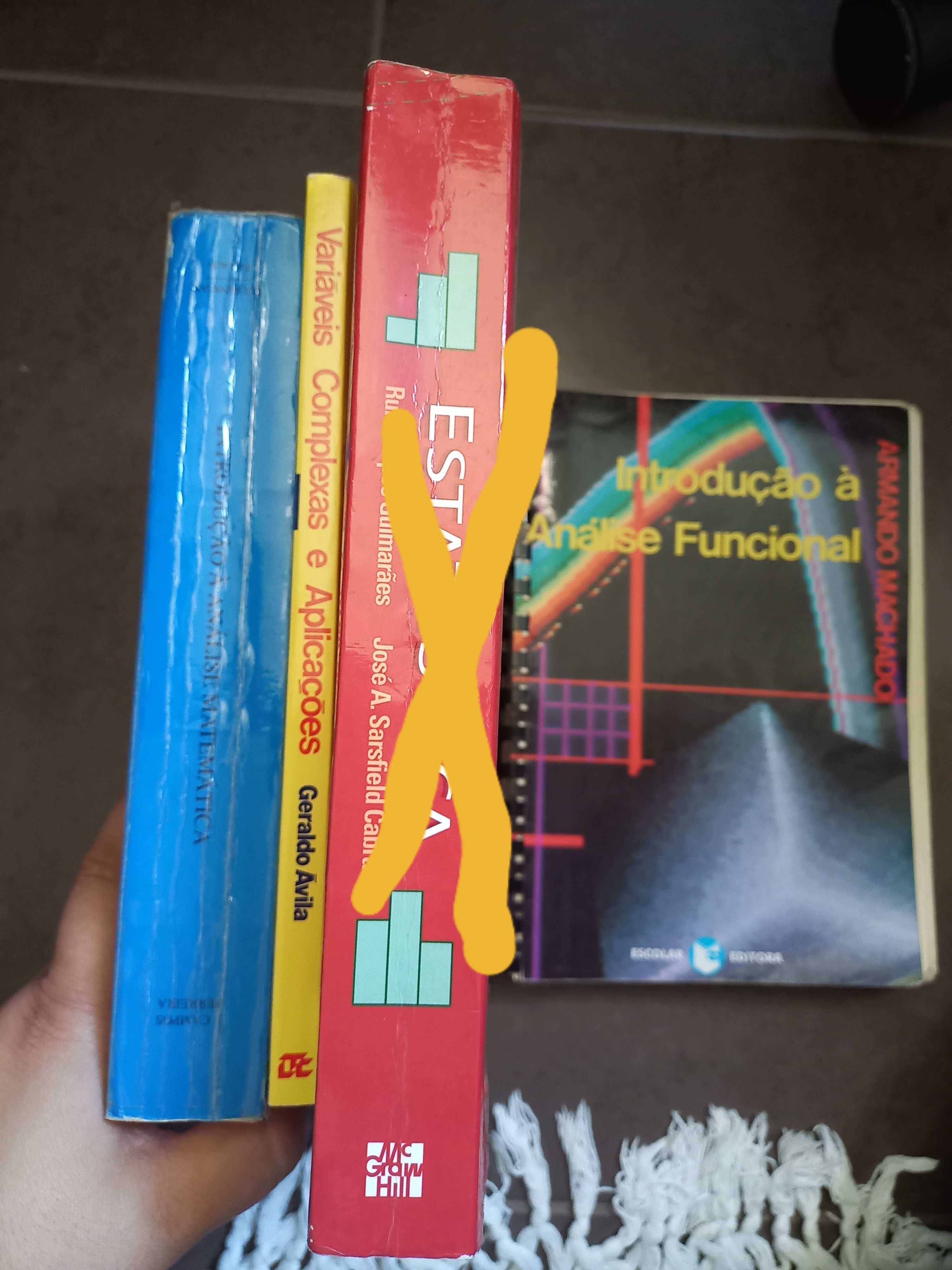 Livros usados no curso de Matemática na FCUL