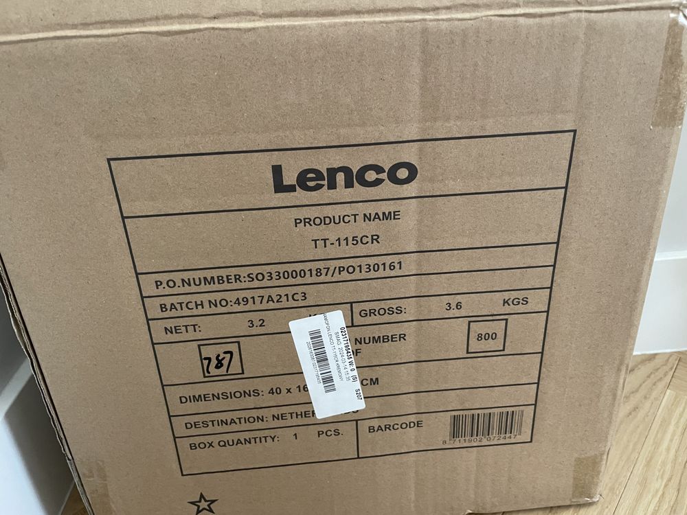 Gramofon Lenco nowy nie używany TT-115 Kremowy
