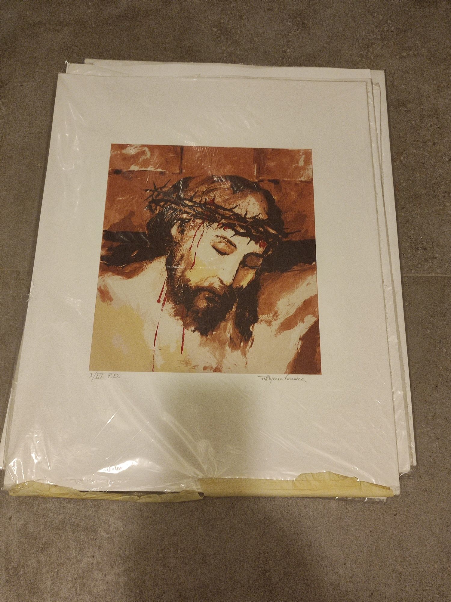 Serigrafia de Jesus Cristo de Filomena Fonseca